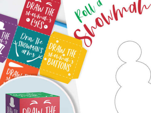 Image for Roll a Snowman Printable