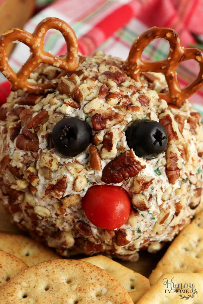 rudolph the reindeer cheese ball