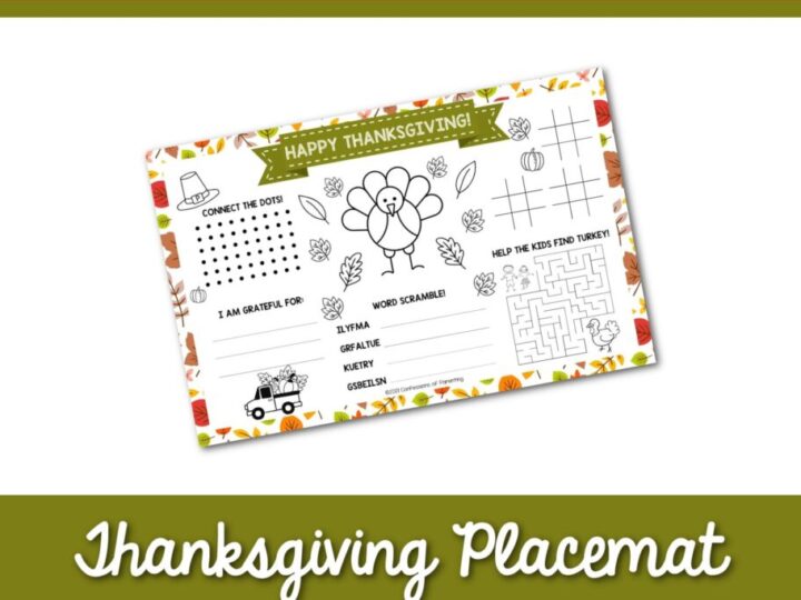 Image for Thanksgiving Placemats To Color