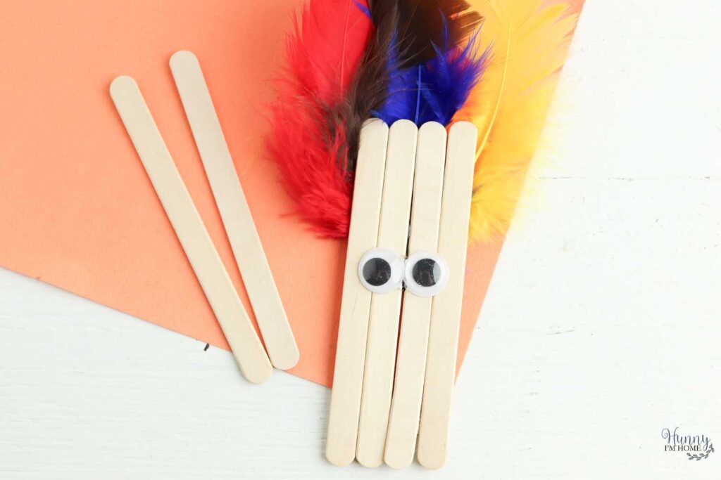 turkey craft with popsicle sticks