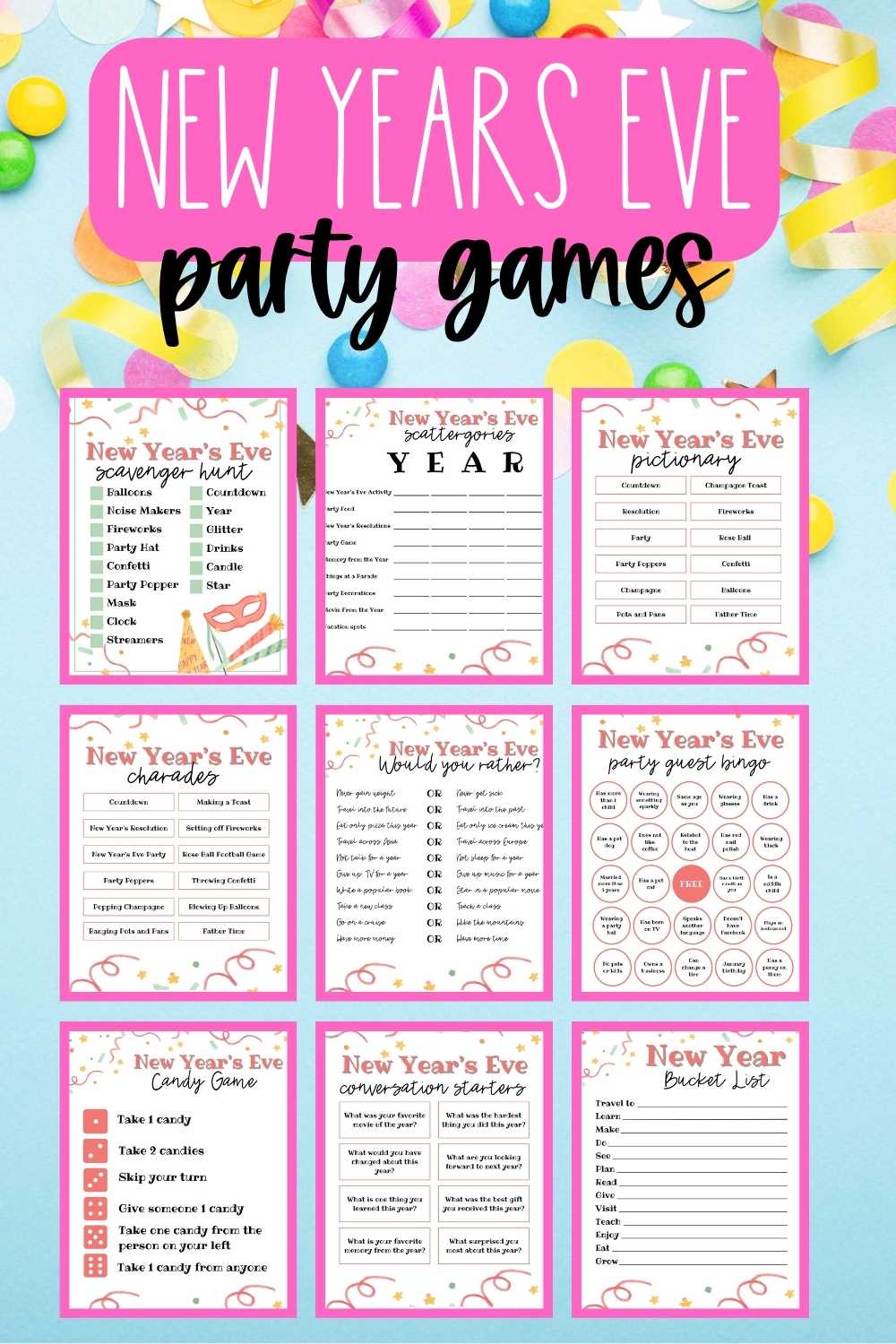 New Years Eve Party Printables Rossy Printable