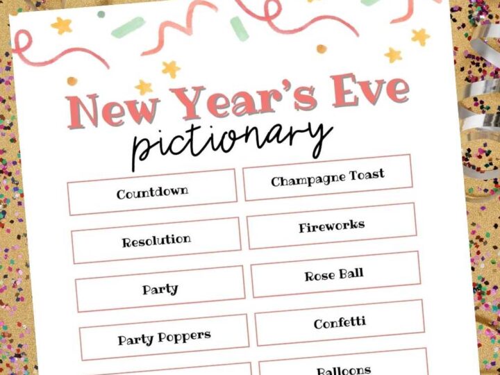 printable new years eve pictionary