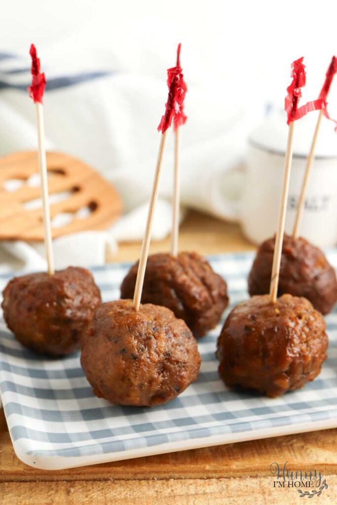 sweet and savory meatballs