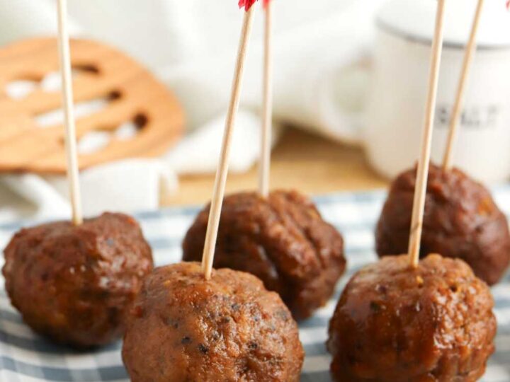 sweet and savory meatballs
