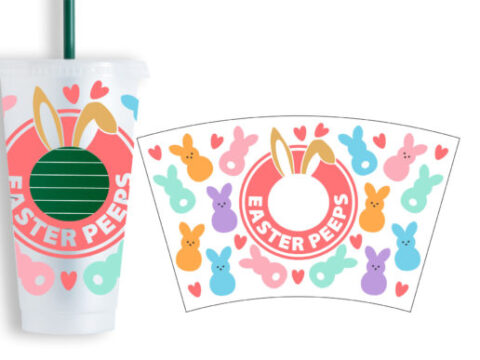 Image for Easter Cup Wrap SVG