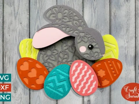 Image for Easter Bunny Card SVG