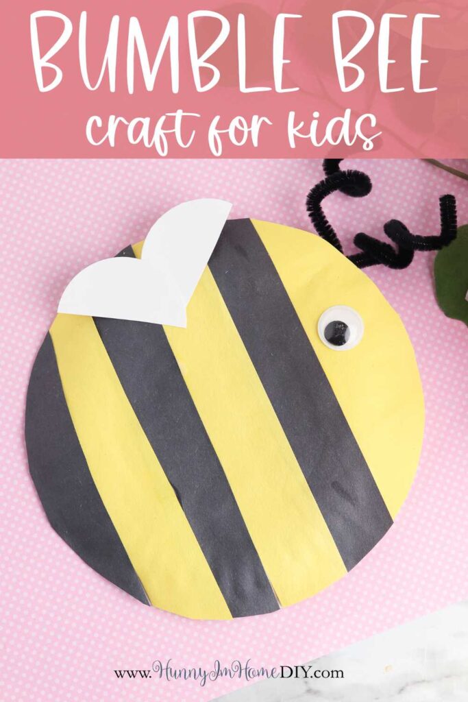 paper plate bee