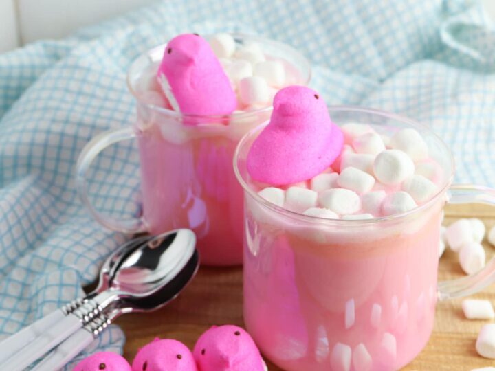 Image for Easter White Hot Chocolate With Peeps