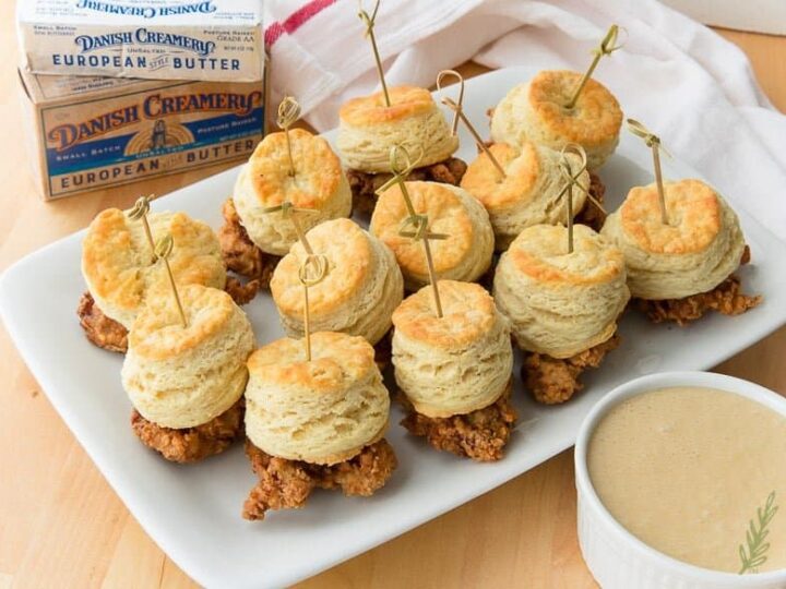 Image for Chicken and Biscuits with Maple-Butter Dipping Sauce