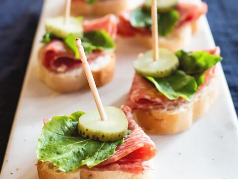 Image for Quick Salami Appetizer [Party Amuse Bouche]