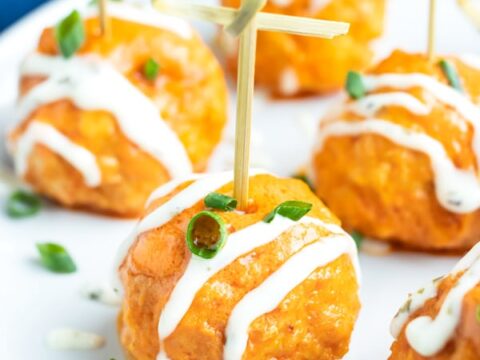 Image for Slow Cooker Buffalo Chicken Meatballs