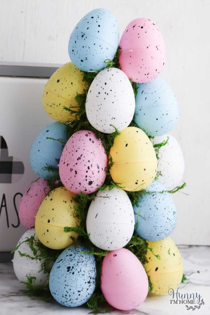 dollar store easter egg tree