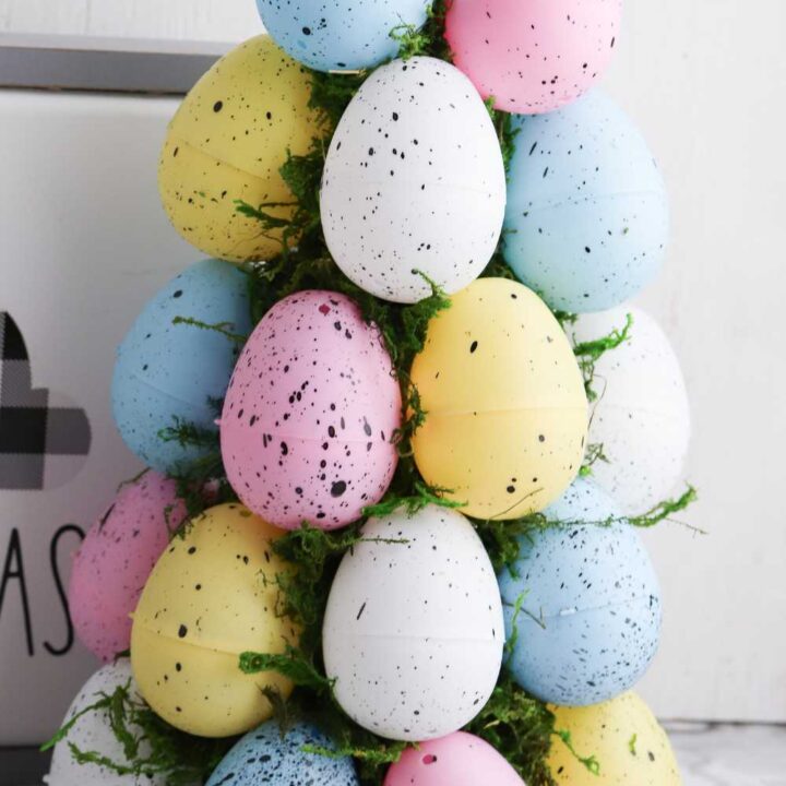 dollar store easter egg tree