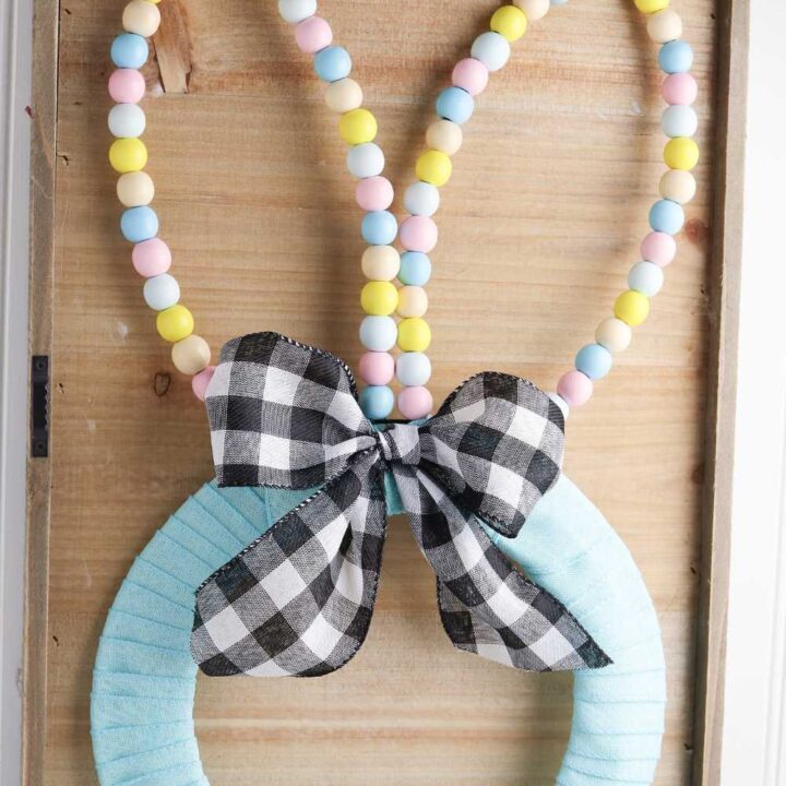 how to make an easter bunny wreath
