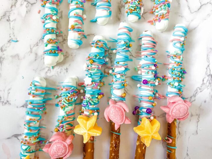 Image for Mermaid Chocolate Covered Pretzel Rods