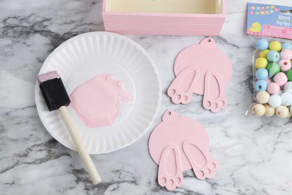 wooden Easter bunnies