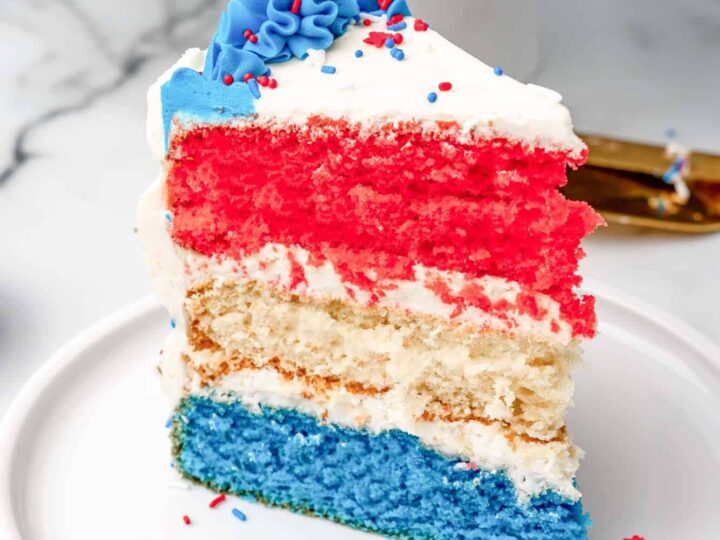 Image for Red White and Blue Layered Cake