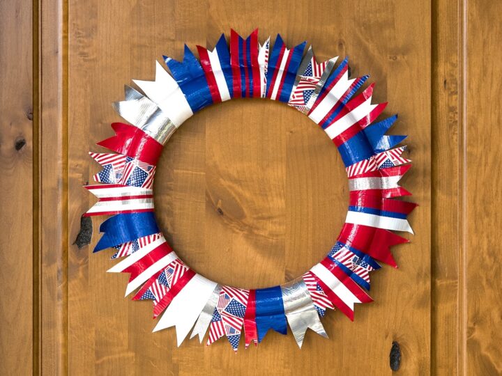 Image for Easy Patriotic Door Wreath for a Festive Greeting