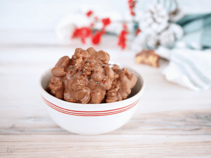 Image for Best Easy Crockpot Peanut Clusters Recipe