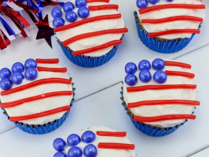 Image for American Flag Cupcakes