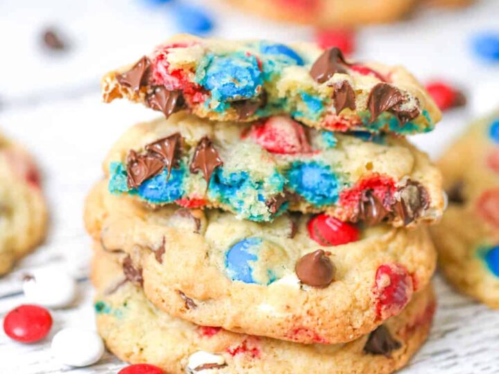 Image for Red White & Blue M&M Chocolate Chip Cookies