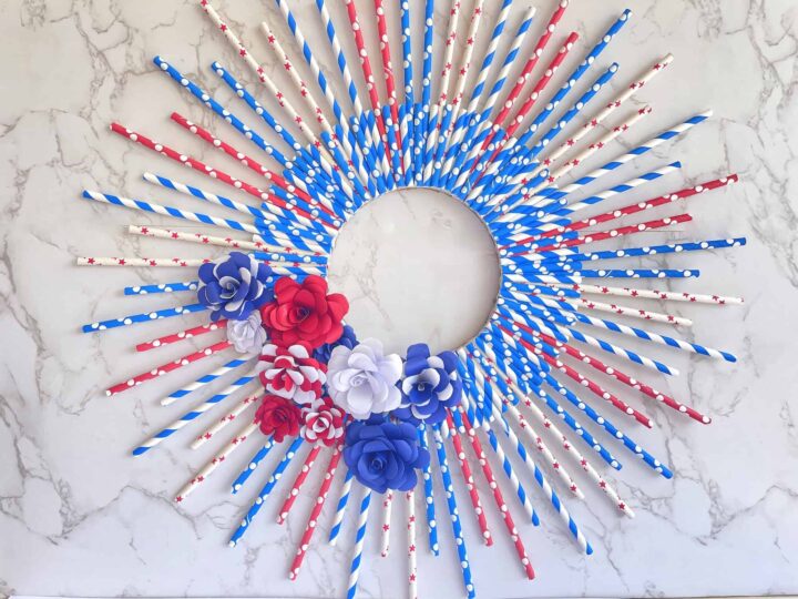 Image for DIY Patriotic Wreath for the Front Door 