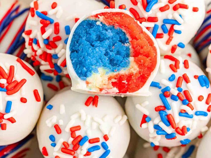 Image for 4th of July cake balls