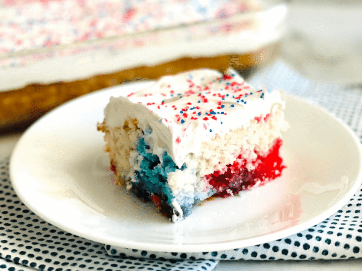 Image for Patriotic Red, White, & Blue Poke Cake