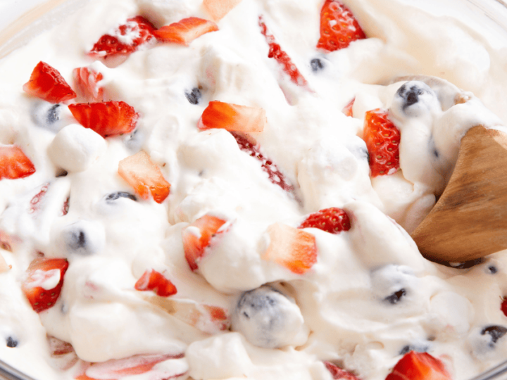 Image for Red, White and Blue Cheesecake Salad
