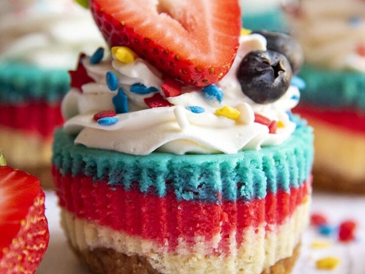 Image for Red, White, and Blue Mini Cheesecakes 