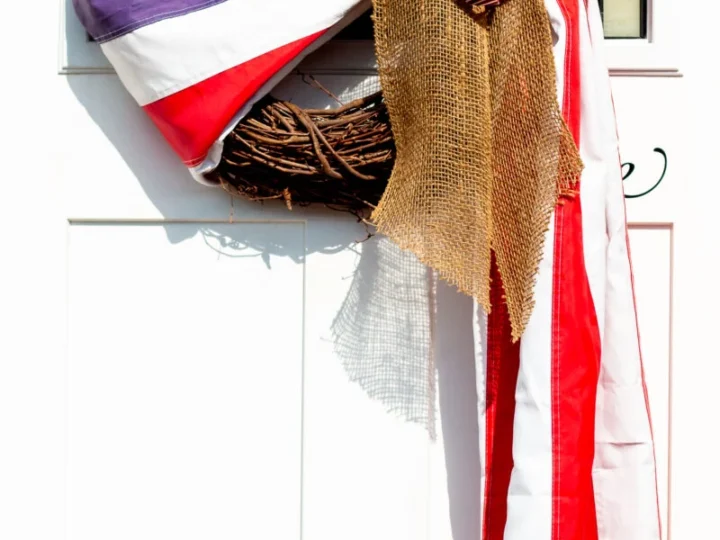 Image for How to Make a Perfectly Patriotic American Flag Wreath