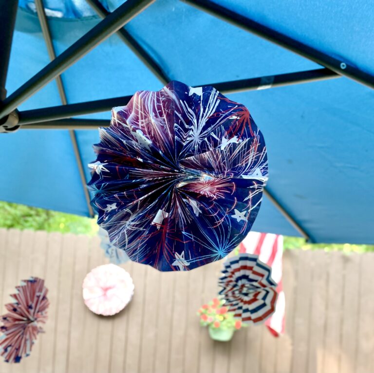 Image for Easy & Adorable DIY Paper Fan Pinwheels for 4th of July