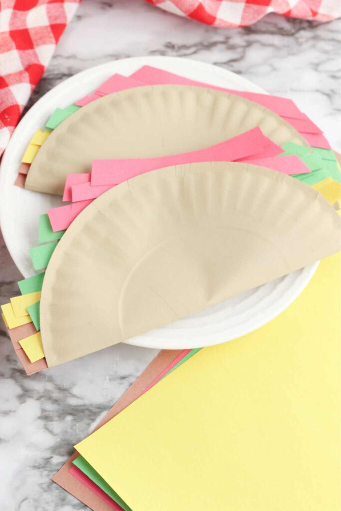 paper plate tacos