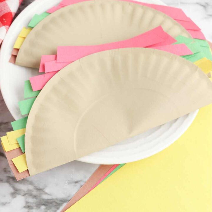 paper plate tacos