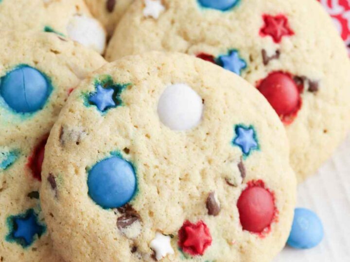 patriotic m and m cookies