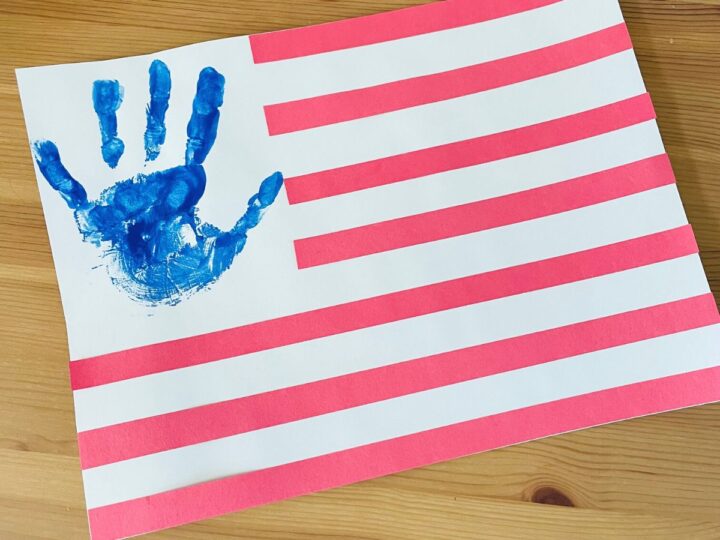 Image for Easy Preschool Handprint Flag 