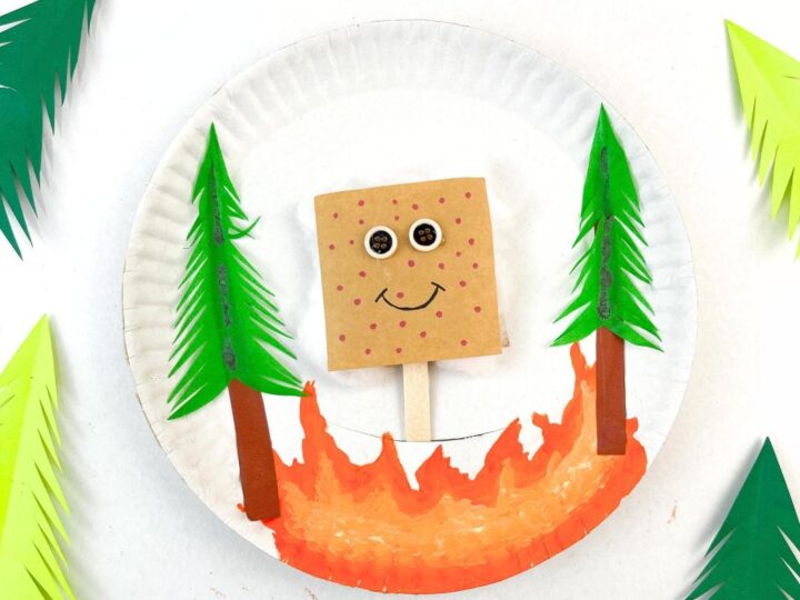 Image for Campfire S'mores Craft (With Popsicle Sticks & Plates)