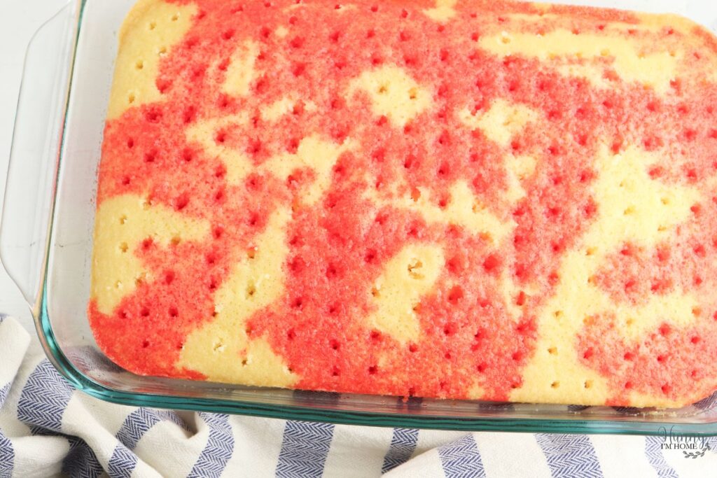 strawberry jello cake