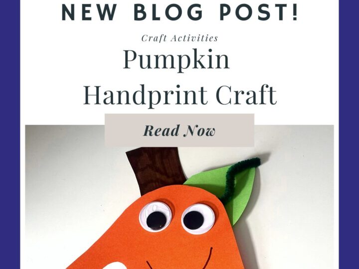 Image for Pumpkin Handprint Craft for Kids