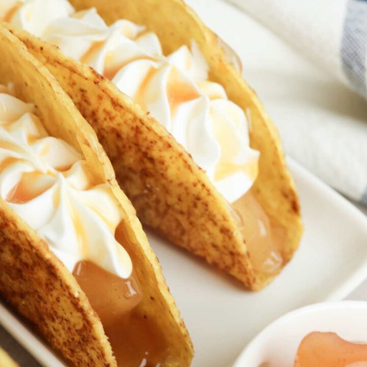 how to make apple pie tacos