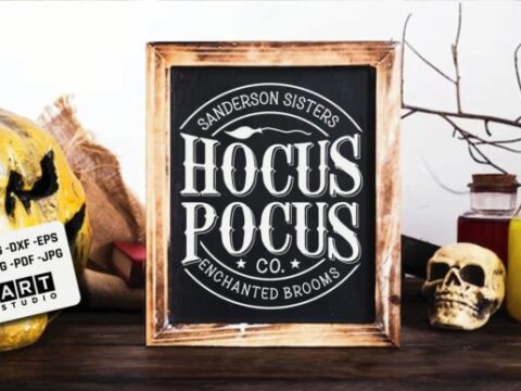 Image for Hocus Pocus Halloween Sign