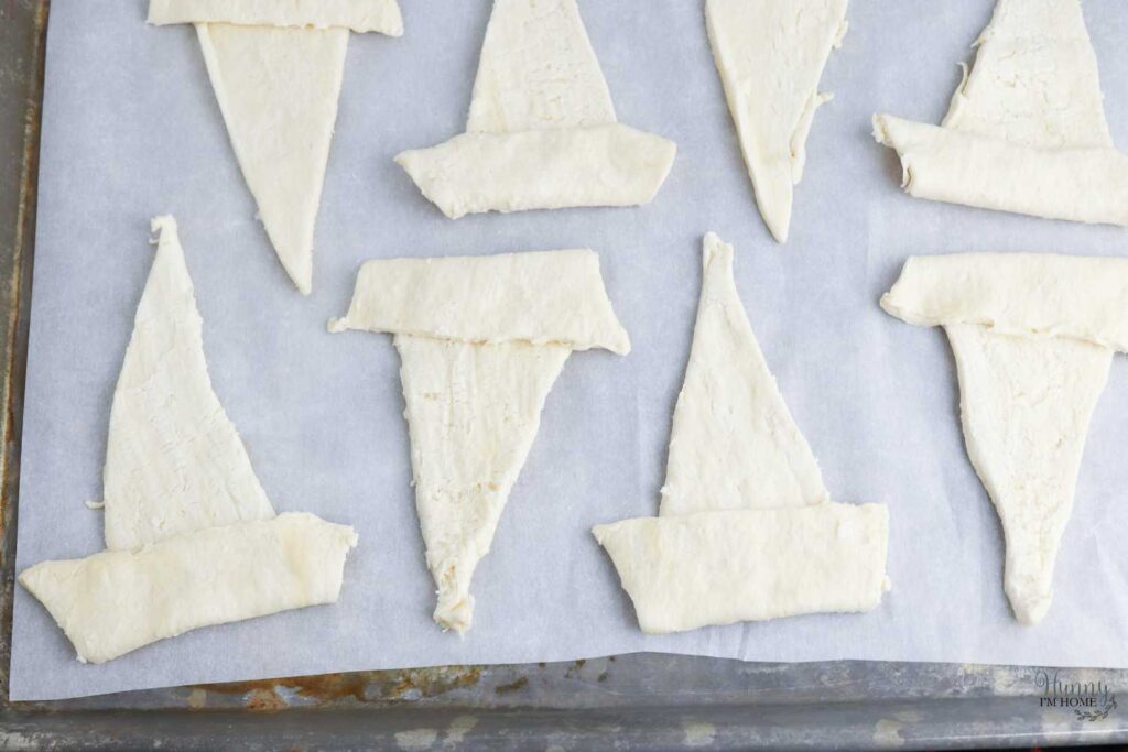 crescent roll witch hats