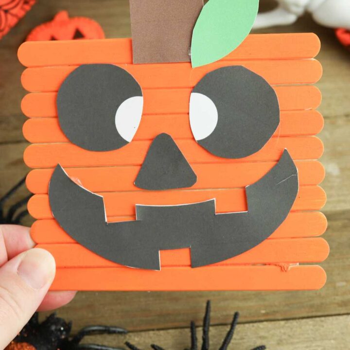 lollipop stick jack o lantern