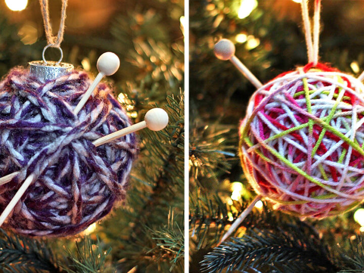Image for How to Make a Yarn Ball Ornament: Two Methods!