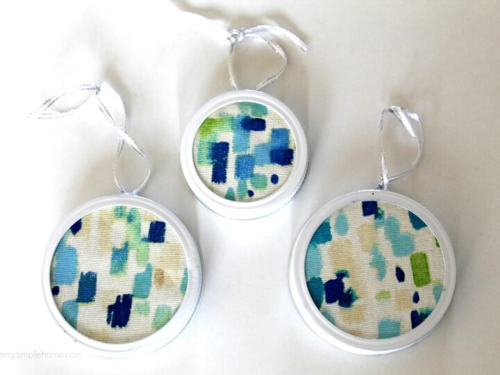 Image for How to make Abstract Fabric Christmas Ornaments