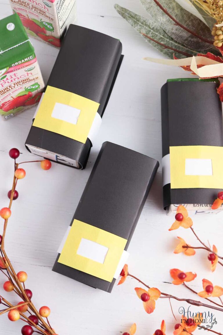 Cute Thanksgiving Juice Box Idea for Kids