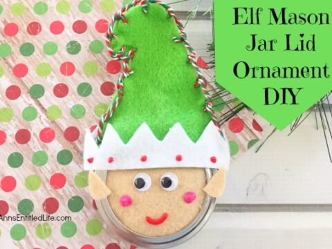 Image for Elf Mason Jar Lid Ornament DIY