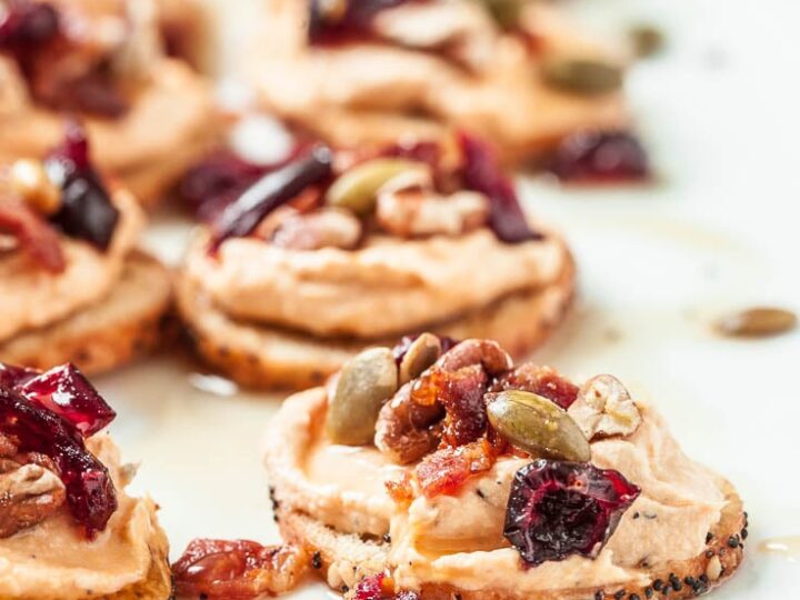Image for Pumpkin Bacon Crostini With Cranberries