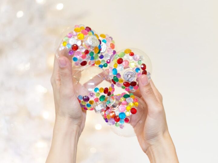 Image for DIY Rhinestone Christmas Ornaments