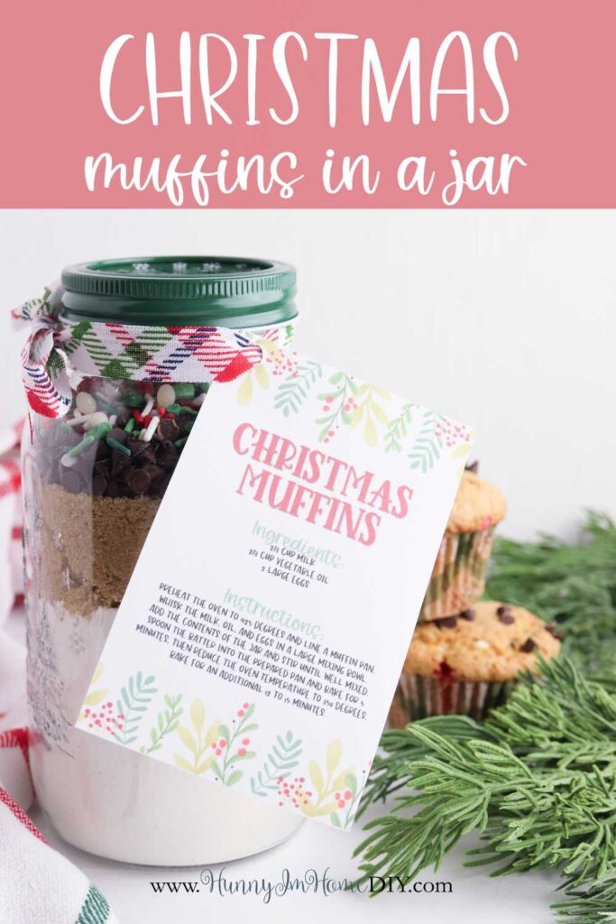 christmas muffin mix in a jar